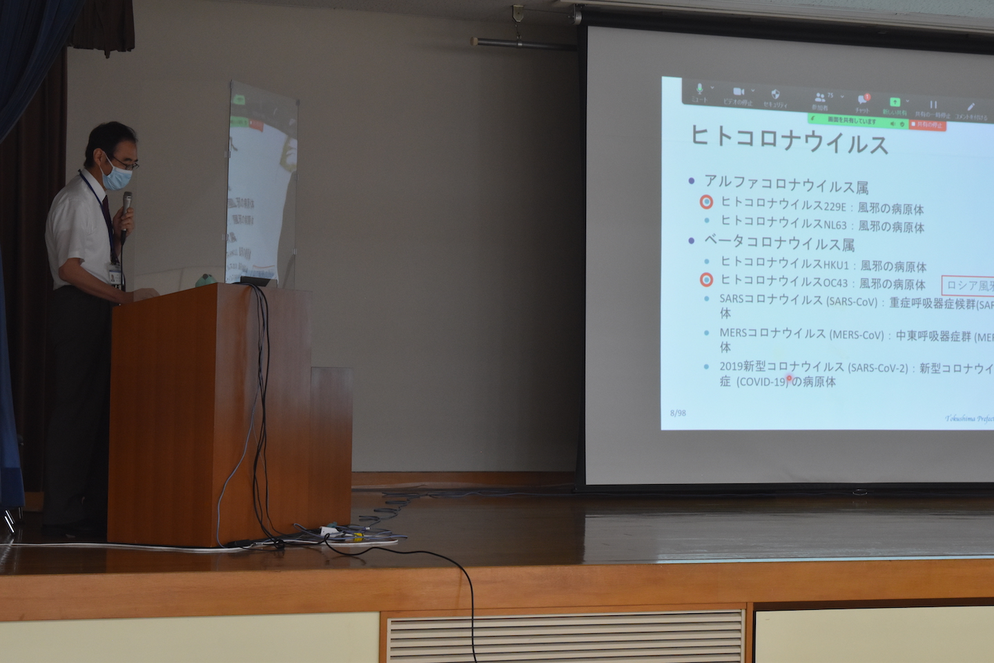 看護師職能交流集会（令和3年9月12日）「COVID-19を正しく理解する　～入院生活からその後の生活を考える～」