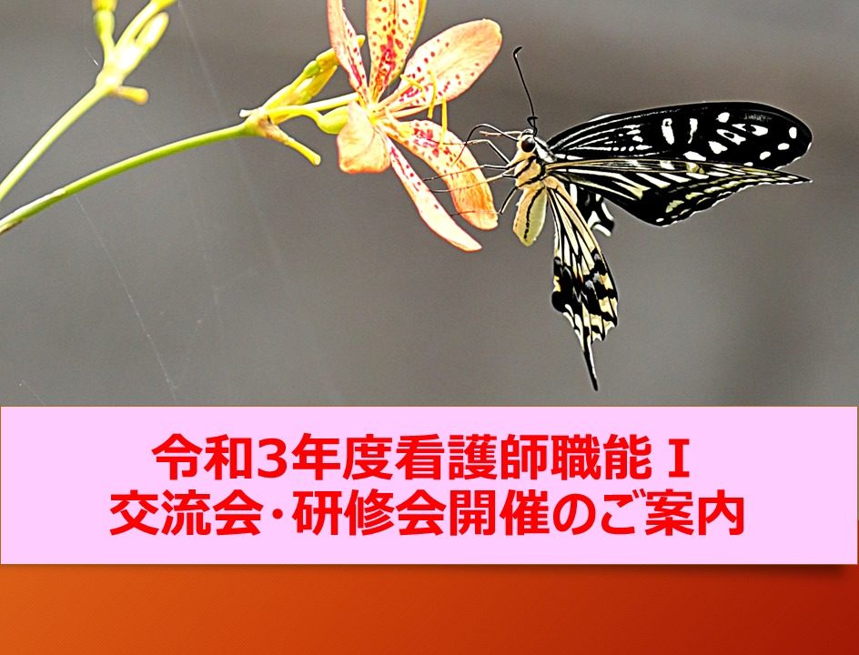 令和3年度看護師職能Ⅰ交流会・研修会開催のご案内