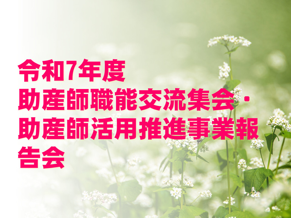 令和7年度　助産師職能交流集会・助産師活用推進事業報告会について